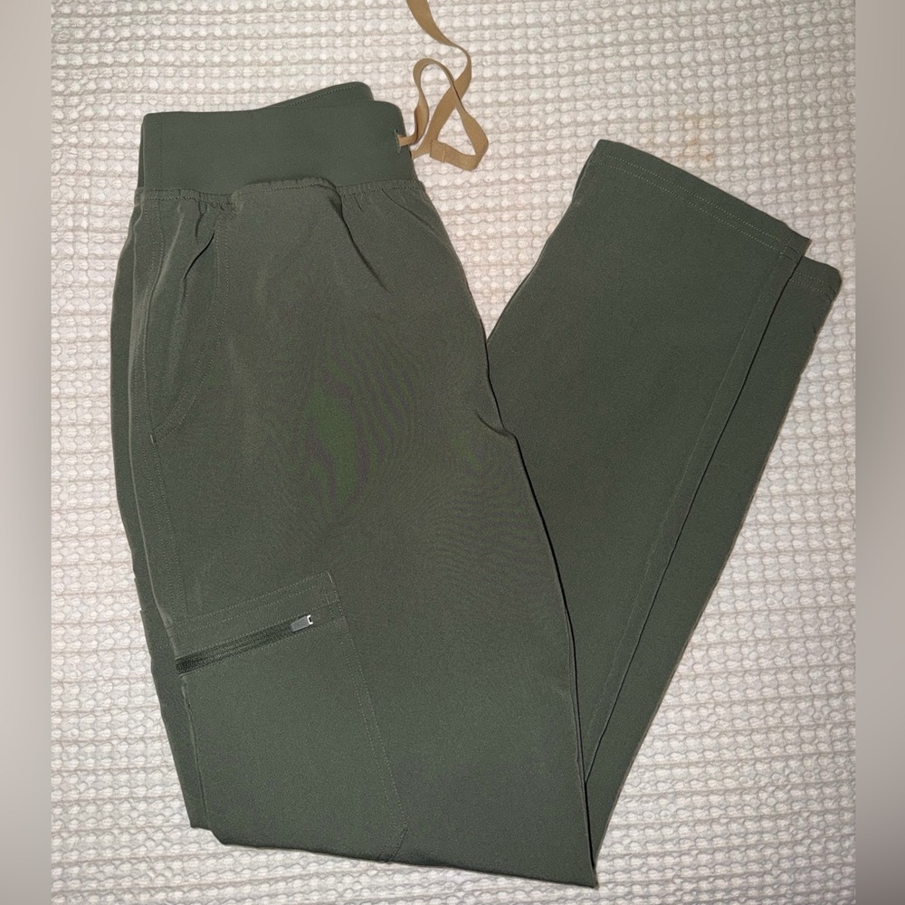 Figs High Waisted Yola Skinny Moss/S